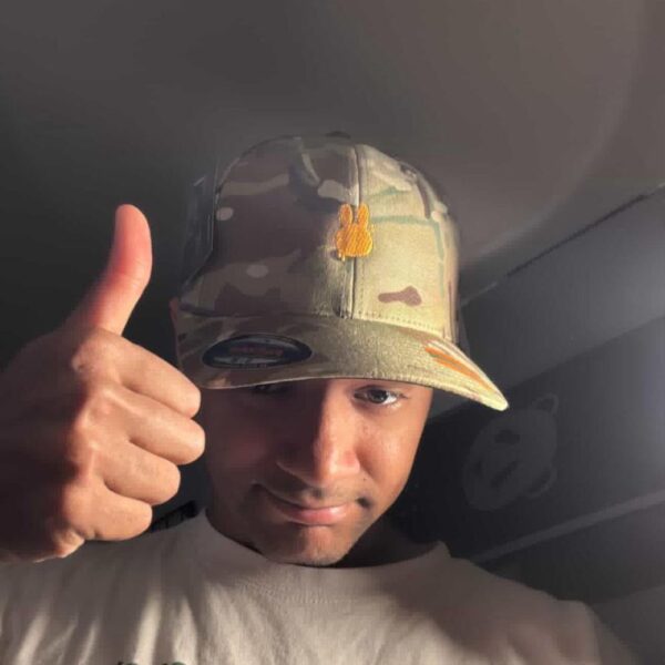 Tylhur in the SnapBack Camo Hat