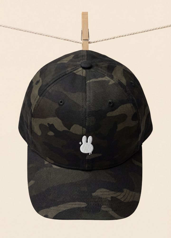 Black Camo Streetwear Hat