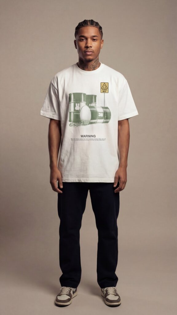 Streetwear Brand Toxic Barrel T-Shirt MODEL 1