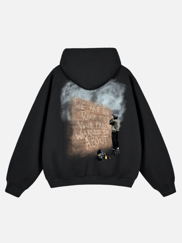 Black Graffiti Hoodie Streetwear