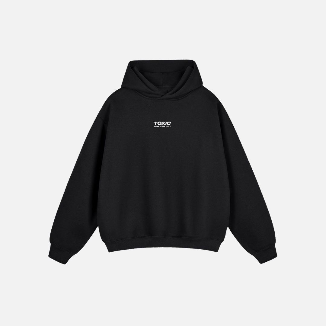 Black Hoodie Streetwear - Toxic NYC Online Store