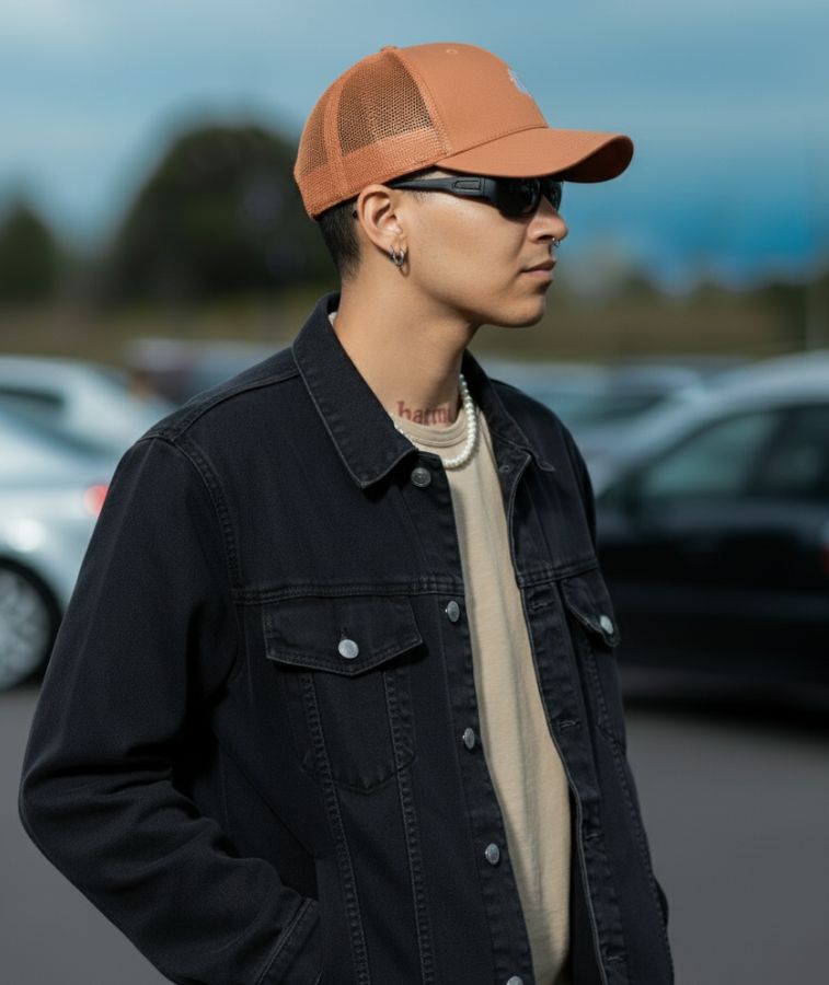 Trucker Cap Toxic Nyc men model 2