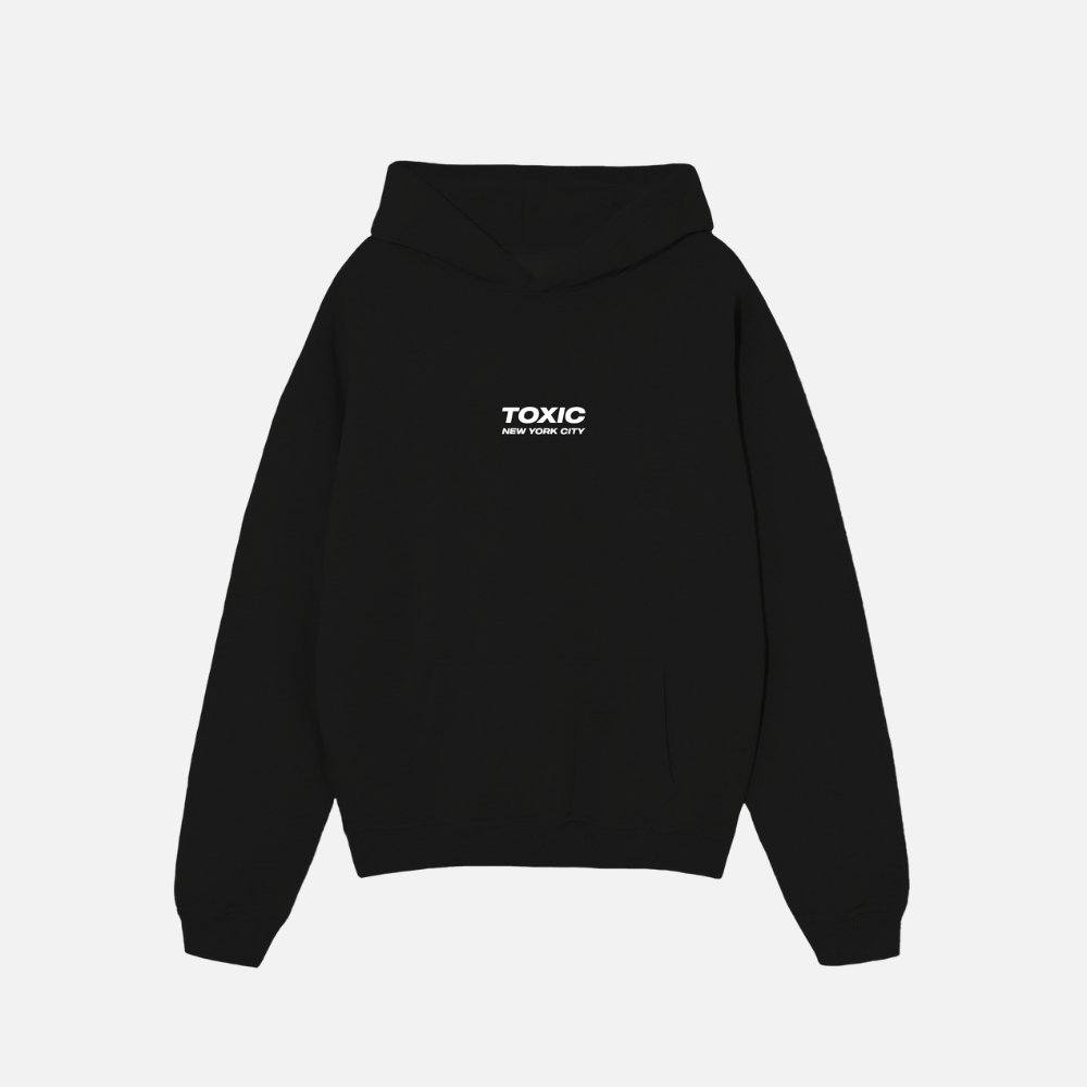 Black Hoodie Toxic Nyc