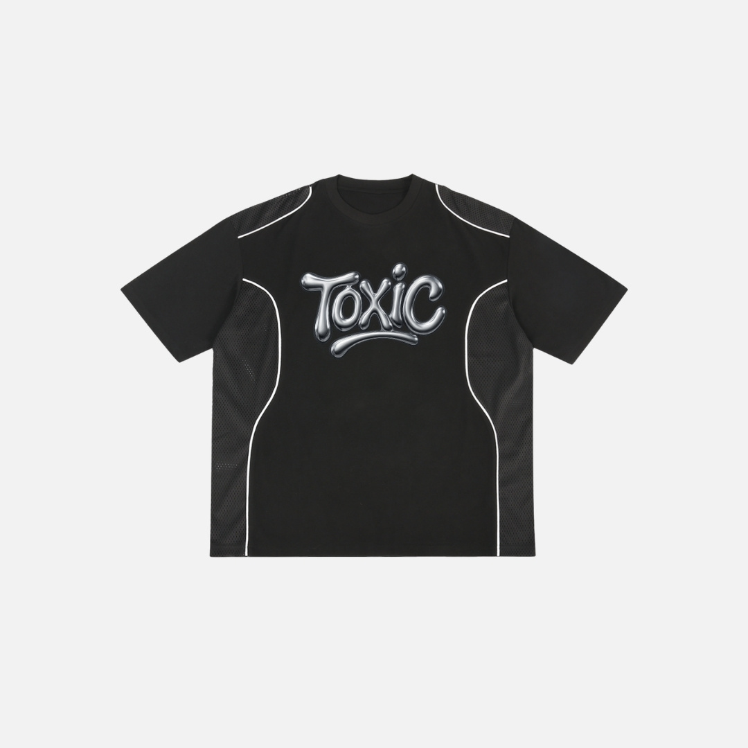 Toxic Chrome Panel Streetwear T-Shirt Toxic Chrome Panel Streetwear T-Shirt