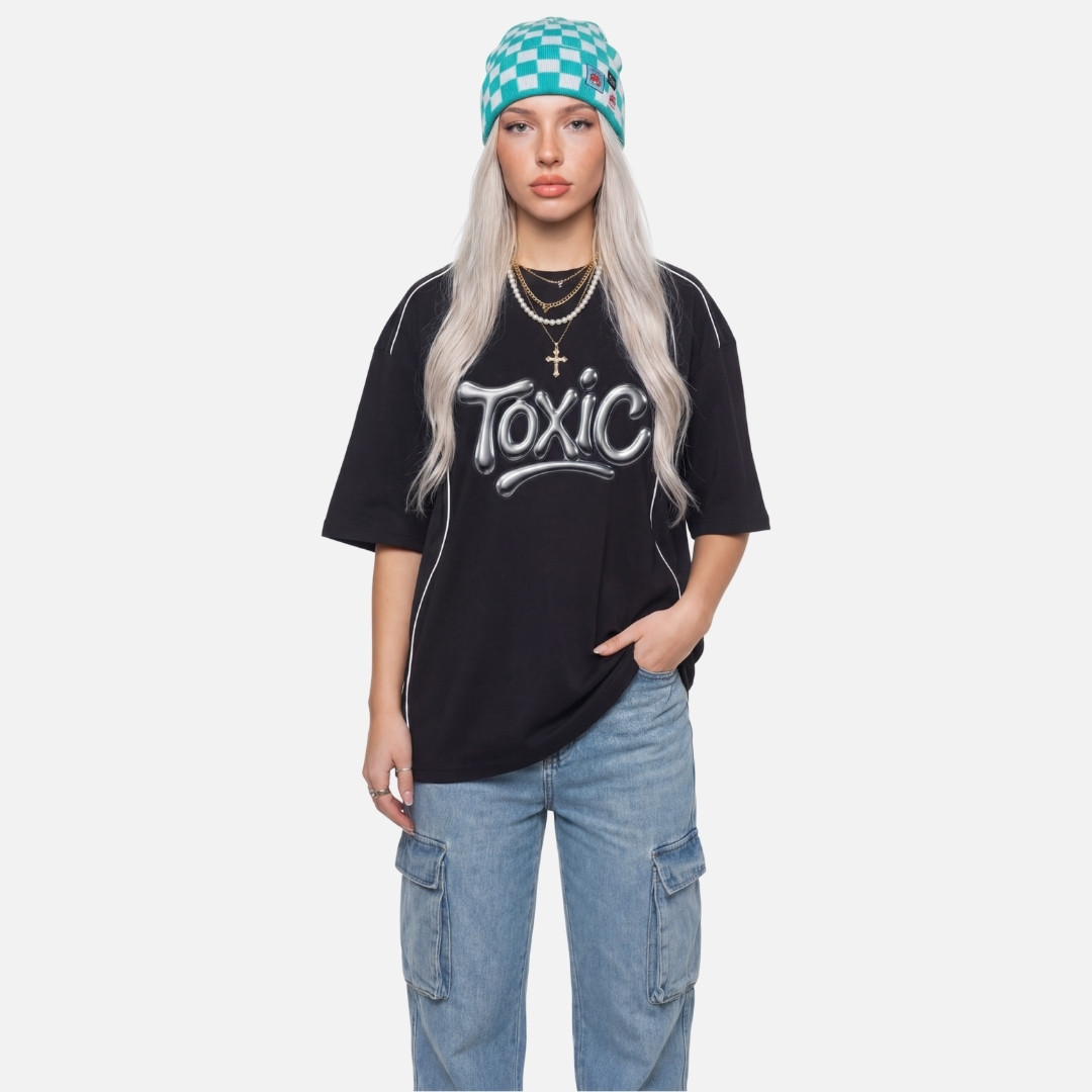 Toxic Panel Streetwear T-Shirt Chrome Women Toxic Panel Streetwear T-Shirt Chrome Women
