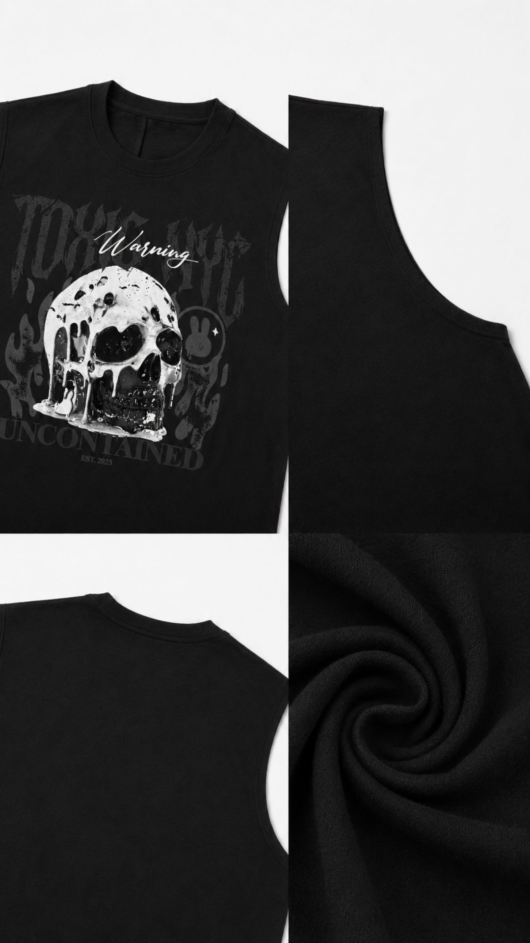 Skull Oversize Tank Top Toxic Nyc Streetwear Online Store Skull Oversize Tank Top Toxic Nyc Streetwear Online Store
