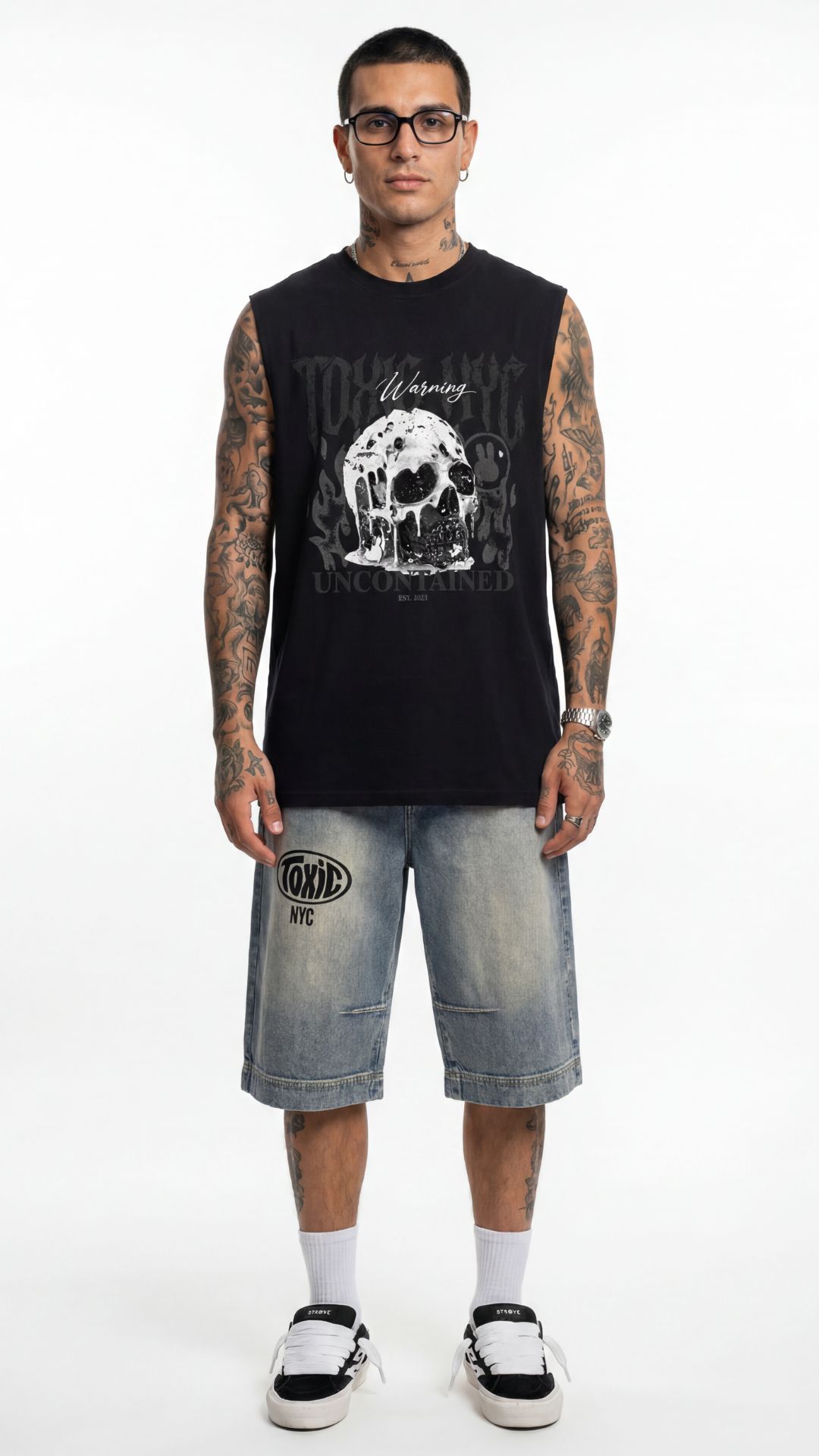 Skull Oversize Tank Top Toxic Streetwear Online Store