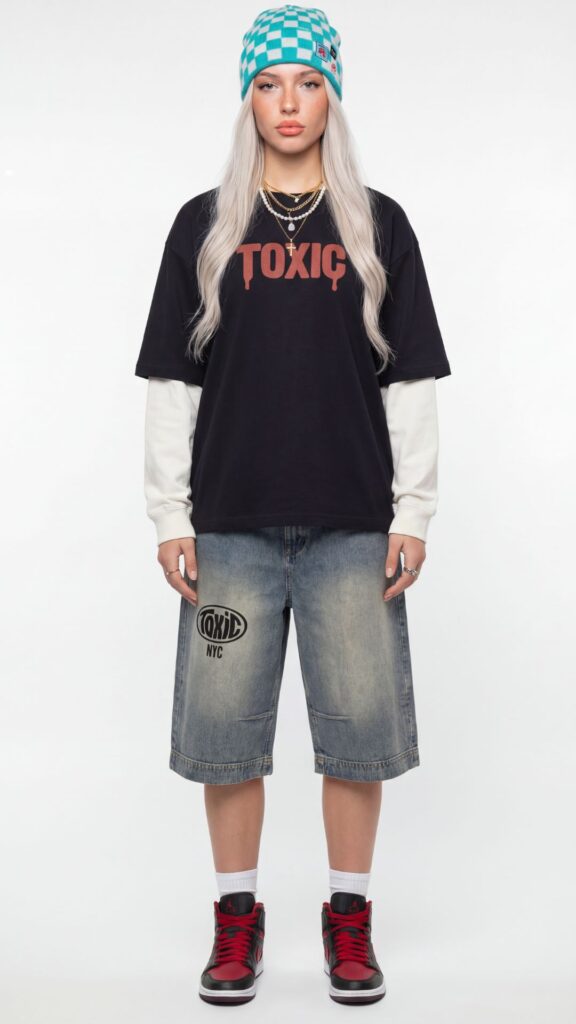 Streetwear Denim Shorts Toxic Nyc Online Store