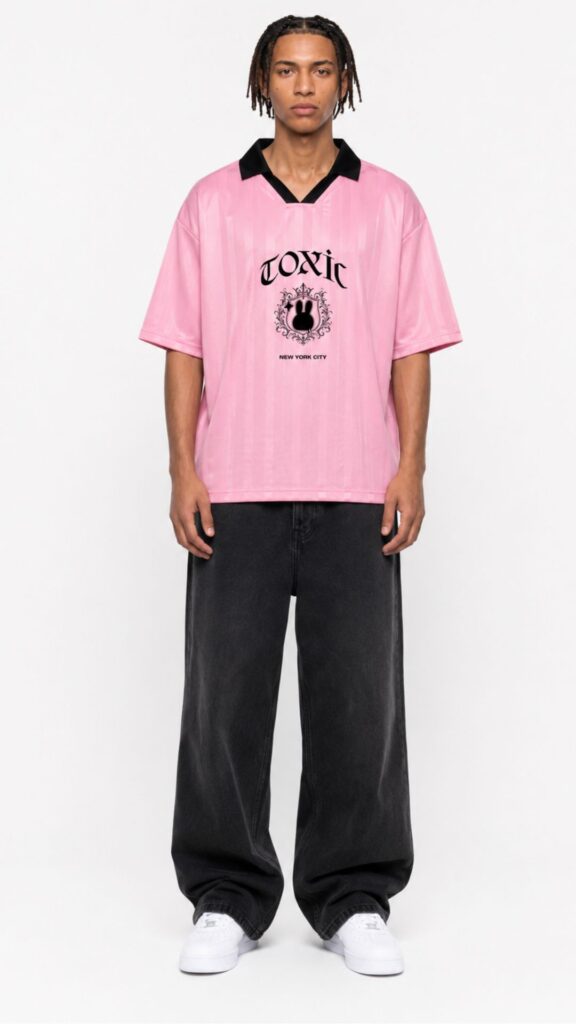 Nyc Soccer Jersey Shirt Pink Man
