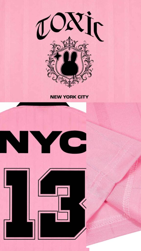 Nyc Soccer Jersey Shirt Pink Toxic Nyc