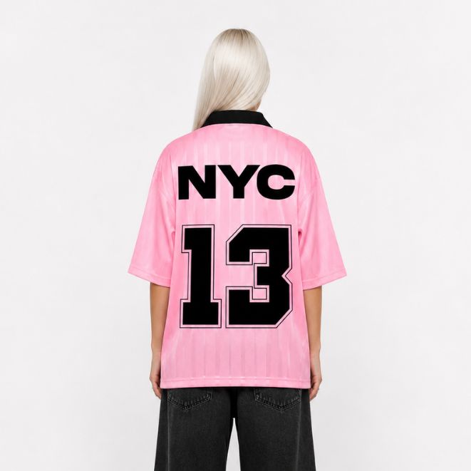 Nyc Soccer Jersey Shirt Pink Women Streetwear Nyc Soccer Jersey Shirt Pink Women Streetwear