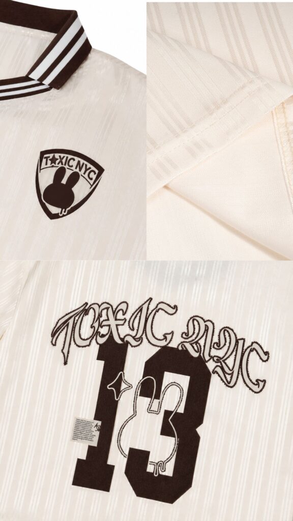 Vintage Pinstripe Soccer Jersey Toxic Nyc