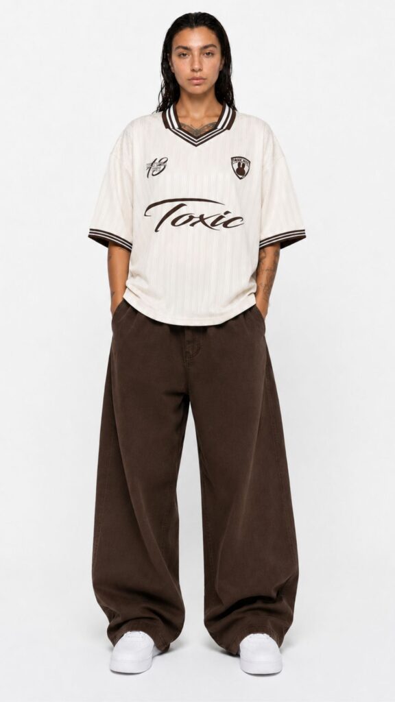 Vintage Pinstripe Soccer Jersey Women