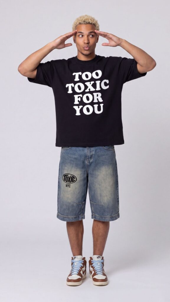 OVERSIZED GRAPHIC T SHIRT TOXIC