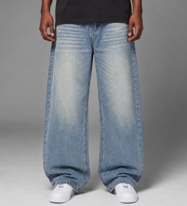 Vintage Wash Streetwear Baggy Jeans
