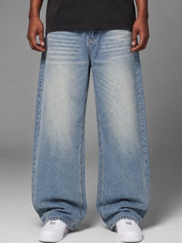 Vintage Wash Streetwear Baggy Jeans