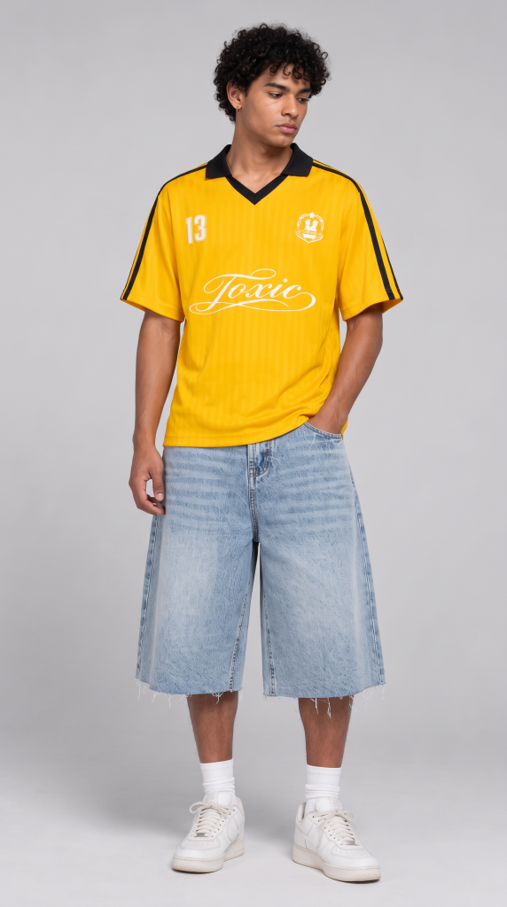 Vintage Washed Streetwear Denim Shorts with Five Pocket Design