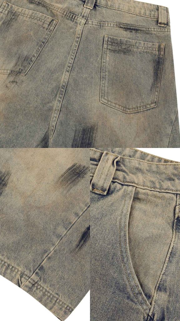 WASH STREETWEAR DENIM SHORTS Man Toxic Nyc