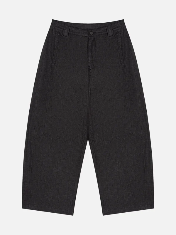 Toxic NYC Black Barrel Leg Baggy Jeans front
