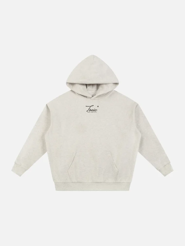 Toxic NYC Script Essential Heavyweight Hoodie - front
