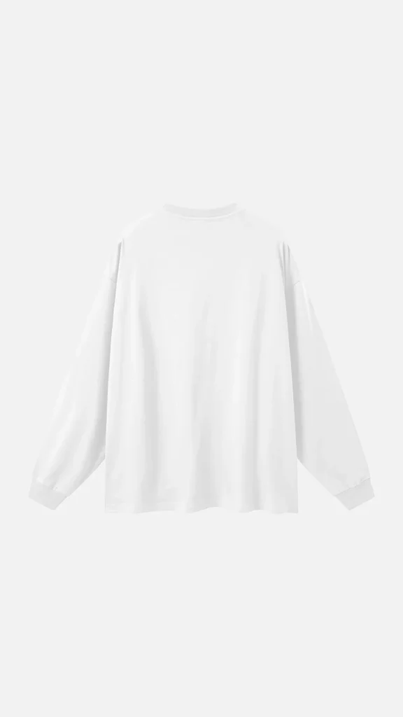 Toxic NYC Script Oversized Long Sleeve T-Shirt, back view