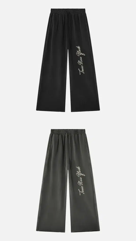 Toxic NYC Script Vintage Wash Raw Edge Sweatpants, all colors
