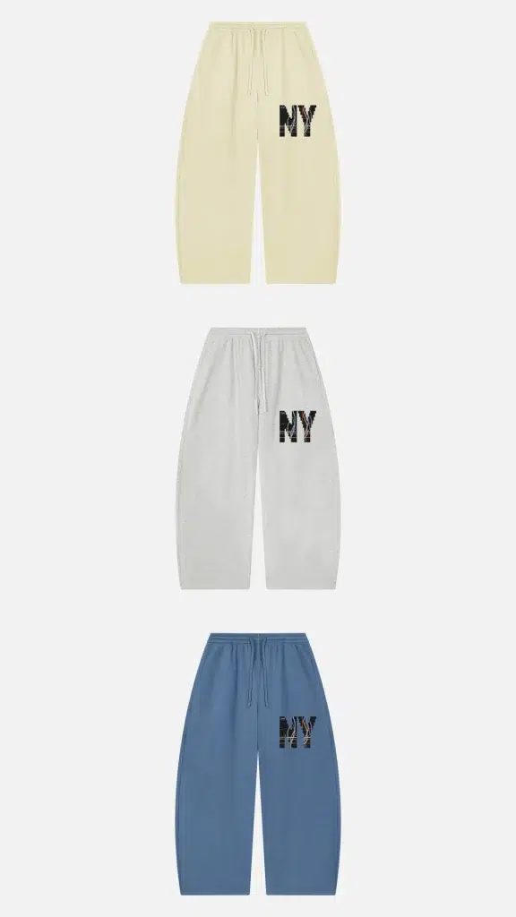 Toxic NYC Subway Map Waffle Barrel Leg Pants, all colors