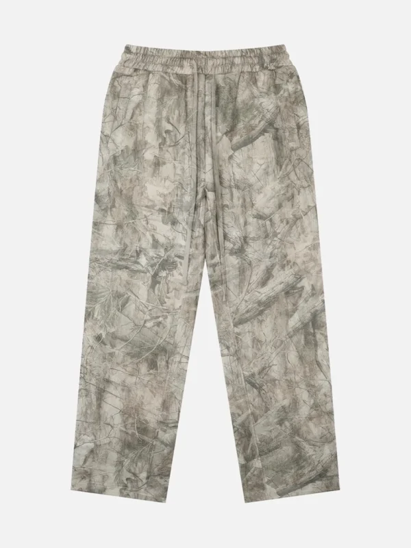 Toxic NYC Tree Camo Fleece Sweatpants - front